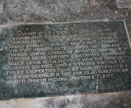 Inscription commemorating Flamock Colbourn