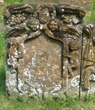 Gravestone at Barcheston Church